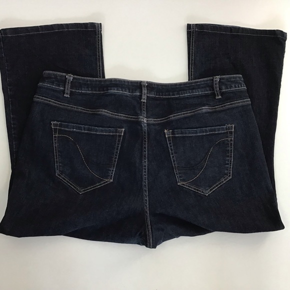 Lane Bryant Mid Rise Dark Wash Boot Jean size 22 Short - Picture 3 of 6